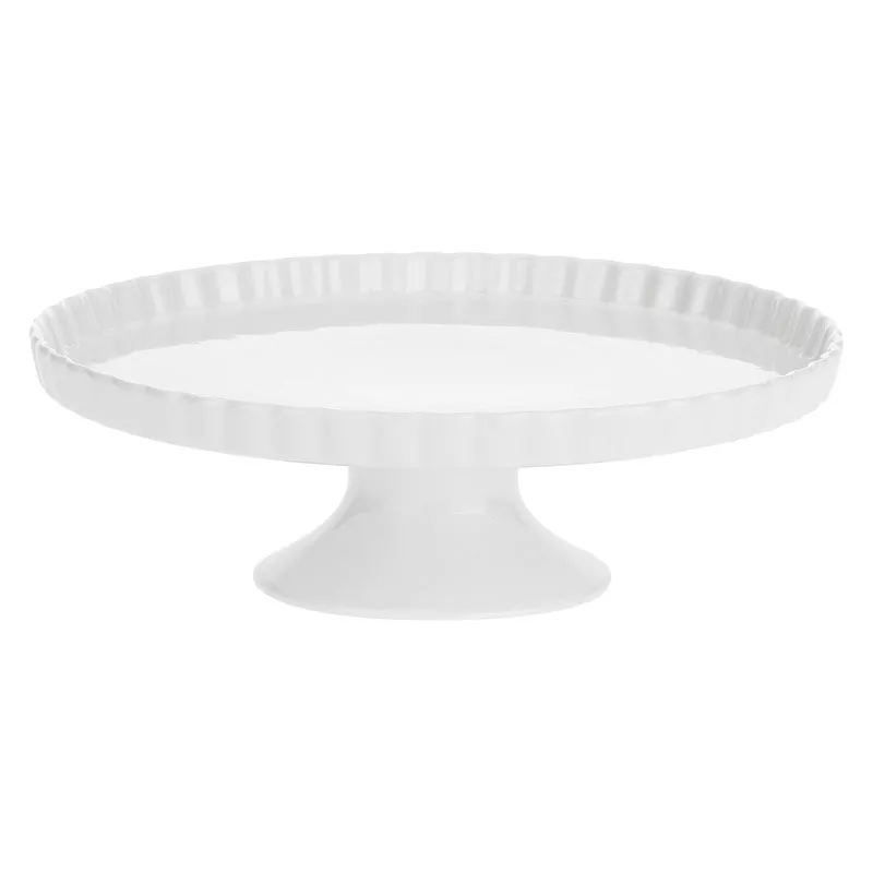 AREZZO Plat De Service Sur Pied En Porcelaine D 29 Cm PORCELLANA BIANCA 3 AREZZO Plat De Service Sur Pied En Porcelaine D 29 Cm PORCELLANA BIANCA