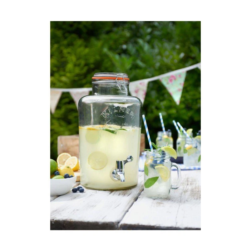 Bonbonne En Verre Avec Robinet Jus Punch Rhum Arrangé KILNER 8 L SC 8 Bonbonne En Verre Avec Robinet Jus Punch Rhum Arrangé KILNER 8 L SC – Image 6