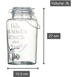 Bonbonne En Verre Robinet Jus Punch Rhum Arrangé Point Virgule 3 L -Magasin De Cuisine À Domicile bonbonne en verre robinet jus punch rhum arrange point virgule 3 l p 4