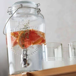 Bonbonne En Verre Robinet Jus Punch Rhum Arrangé Point Virgule 3 L -Magasin De Cuisine À Domicile bonbonne en verre robinet jus punch rhum arrange point virgule 3 l p 9