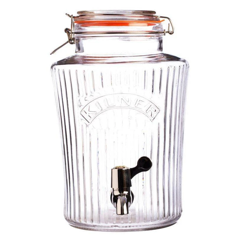 Bonbonne En Verre Strié Avec Robinet Jus Punch Rhum Arrangé KILNER 5 L SC 3 Bonbonne En Verre Strié Avec Robinet Jus Punch Rhum Arrangé KILNER 5 L SC
