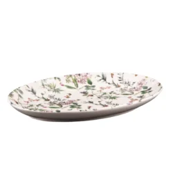 CHAMPETRE Plat Ovale En Faïence 40 X 27 Cm TABLE PASSION