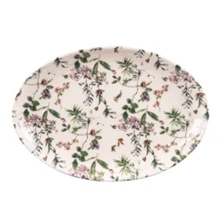 CHAMPETRE Plat Ovale En Faïence 40 X 27 Cm TABLE PASSION -Magasin De Cuisine À Domicile champetre plat ovale en faience 40 x 27 cm table passion 3