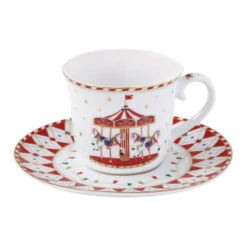 EASY LIFE CHRISTMAS WONDERLAND Coffret Tasse à Thé Porcelaine Décor Noël 200 Ml -Magasin De Cuisine À Domicile christmas wonderland coffret tasse a the porcelaine decor noel 200 ml 3