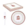 EASY LIFE CHRISTMAS WONDERLAND Plat à Tarte Avec Sa Pelle En Porcelaine D32 -Magasin De Cuisine À Domicile christmas wonderland plat a tarte avec sa pelle en porcelaine d32