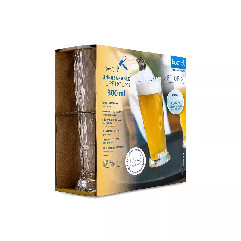 Koziol Club N°10 Verre à Bière 300 Ml Polycarbonate Kosiol Set De 2 5 Koziol Club N°10 Verre à Bière 300 Ml Polycarbonate Kosiol Set De 2 – Image 3