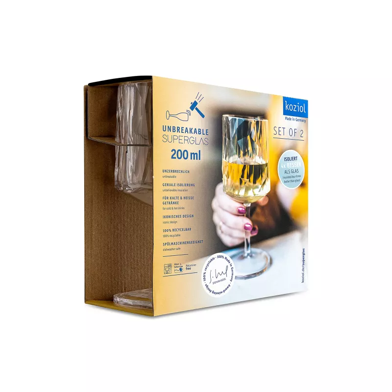 Koziol Club N°9 Verre à Pied 200 Ml Polycarbonate Kosiol Set De 2 8 Koziol Club N°9 Verre à Pied 200 Ml Polycarbonate Kosiol Set De 2 – Image 6