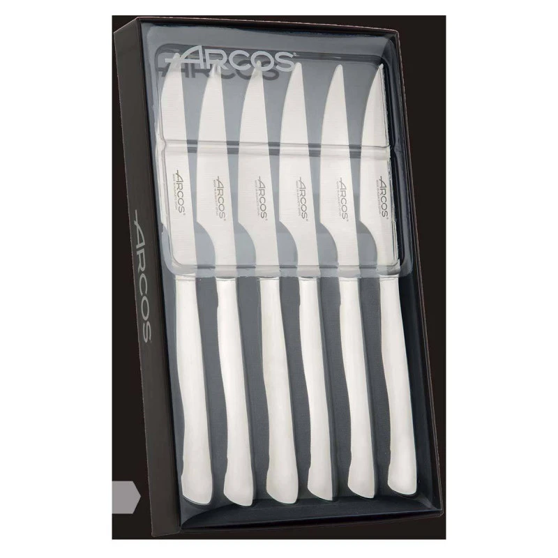 Coffret Couteau à Steak 11 Cm Forgés Lame Lisse ARCOS - Les 6 9 Coffret Couteau à Steak 11 Cm Forgés Lame Lisse ARCOS - Les 6 – Image 7