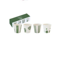 EASY LIFE Coffret De 4 Gobelets à Café 6 Cl Vert