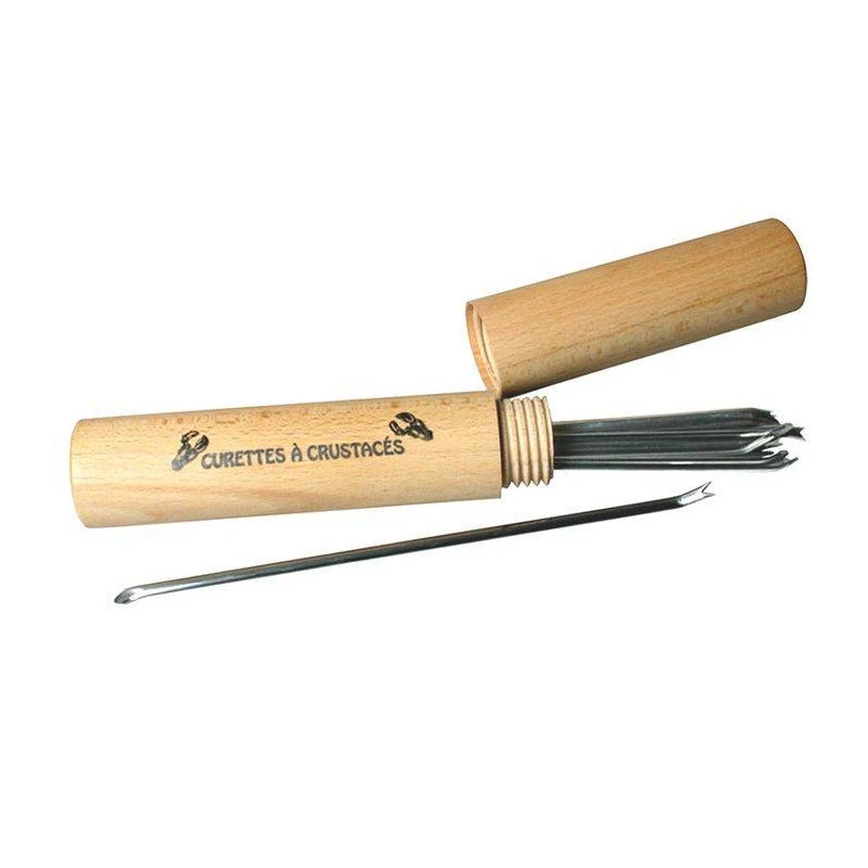 Curettes Crustacés X 12 En étui Bois 3 Curettes Crustacés X 12 En étui Bois