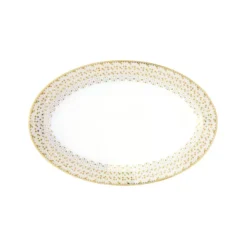 EASY LIFE FESTIVE Plat Ovale 35x23.5 En Porcelaine -Magasin De Cuisine À Domicile festive plat ovale 35x235 en porcelaine 2