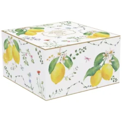 EASY LIFE FLEURS Et CITRONS Coffret Déjeuner 40 Cl En Porcelaine -Magasin De Cuisine À Domicile fleurs et citrons coffret dejeuner 40 cl en porcelaine 5