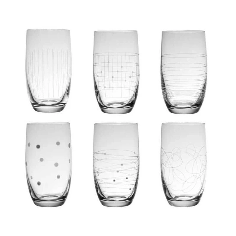 GRAPHIK Gobelet Haut Verre Gravé 33 Cl - Les 6 3 GRAPHIK Gobelet Haut Verre Gravé 33 Cl - Les 6