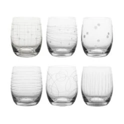 GRAPHIK Gobelet Verre Gravé 30 Cl - Les 6