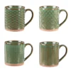 JASPE Coffret Mugs Porcelaine Vert TABLE PASSION 30cl - Les 4 -Magasin De Cuisine À Domicile jaspe coffret mugs gres vert table passion 30cl les 4