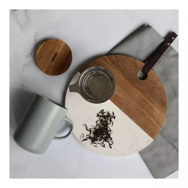 JULIET Infuseur à Thé / Tisanière En Grès Perle 475 Ml OGO Avec Couvercle Bois 6 JULIET Infuseur à Thé / Tisanière En Grès Perle 475 Ml OGO Avec Couvercle Bois – Image 4