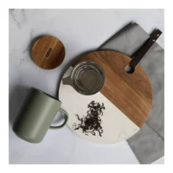 JULIET Infuseur à Thé / Tisanière En Grès Verte 475 Ml OGO Avec Couvercle Bois -Magasin De Cuisine À Domicile juliet infuseur a the tisaniere en gres verte 475 ml ogo avec couvercle bois 3