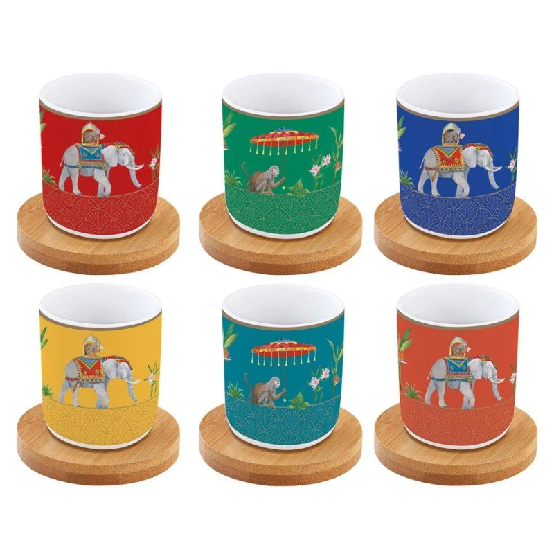 EASY LIFE MARAJAH Coffret Tasse Expresso Porcelaine EASYLIFE- Les 6 SC 4 EASY LIFE MARAJAH Coffret Tasse Expresso Porcelaine EASYLIFE- Les 6 SC – Image 2