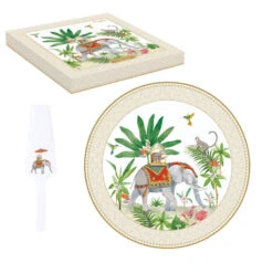 EASY LIFE MARAJAH Plat De Service Tarte Pizza Avec Pelle à Tarte En Porcelaine D32 Cm EASYLIFE