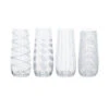 MIKASA Flûtes Sans Pied Gravées Cristal - Les 4 -Magasin De Cuisine À Domicile mikasa flutes sans pied gravees cristal les 4