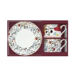 EASY LIFE MODERNISM Coffret Duo Paire Tasse à Déjeuner Porcelaine EASYLIFE -Magasin De Cuisine À Domicile modernism coffret duo paire tasse a dejeuner porcelaine easylife 4