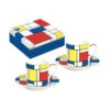 EASY LIFE MONDRIAN Coffret Paire Tasse Café Expresso Porcelaine EASYLIFE - Les 2 -Magasin De Cuisine À Domicile mondrian coffret paire tasse cafe expresso porcelaine easylife les 2