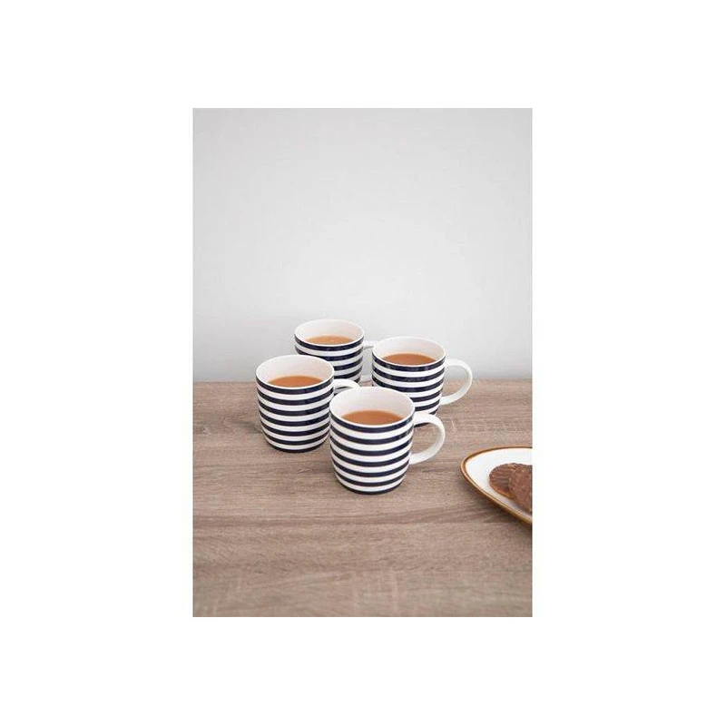 Kitchen Craft Nautical Stripes Mug Porcelaine 42.5 Cl KitchenCraft - Les 4 4 Kitchen Craft Nautical Stripes Mug Porcelaine 42.5 Cl KitchenCraft - Les 4 – Image 2
