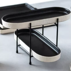 NOTOS Plat Ovale En Grès 37 Cm Noire COSTA NOVA -Magasin De Cuisine À Domicile notos plat ovale en gres 37 cm noire costa nova nvs 2