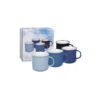 OCEAN Mug En Porcelaine Bleu - Les 4 SC -Magasin De Cuisine À Domicile ocean mug en porcelaine bleu les 4