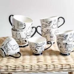 OSCAR Coffret Tasses En Porcelaine TABLE PASSION 20cl - Les 4 -Magasin De Cuisine À Domicile oscar coffret tasses en porcelaine table passion 20cl les 4 2