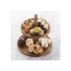 Plat Serviteur Présentoir à Gâteaux Biscuits 2 étages En Bois D´Acacia Point Virgule -Magasin De Cuisine À Domicile plat serviteur presentoir a gateaux biscuits 2 etages en bois dacacia point virgule