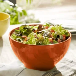 Saladier En Céramique Emile Henry Orange Toscane D27 Cm -Magasin De Cuisine À Domicile saladier en ceramique emile henry orange toscane d27 cm 3