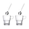SENSO Tasse à Thé Macchiato En Verre à Anse + Cuillère LEONARDO - Lot De 2 SC -Magasin De Cuisine À Domicile senso tasse a the macchiato en verre a anse cuillere leonardo lot de 2
