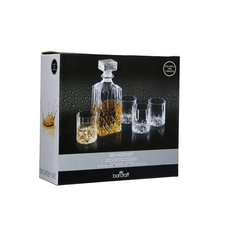 Kitchen Craft Set Whisky Ensemble 4 Verres + Carafe KitchenCraft 4 Kitchen Craft Set Whisky Ensemble 4 Verres + Carafe KitchenCraft – Image 2