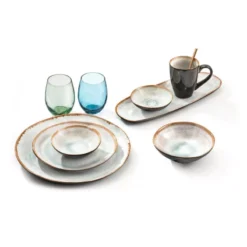 SHADOW NACRE Plat Ovale Long En Grès Réactif émaillé Médard De NOBLAT 35.5 X 14 Cm -Magasin De Cuisine À Domicile shadow nacre plat ovale long en gres reactif emaille medard de noblat 355 x 14 cm p 6