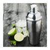 Shaker Cocktail Inox Bouchon Filtre Et Couvercle Point Virgule -Magasin De Cuisine À Domicile shaker cocktail inox bouchon filtre et couvercle point virgule