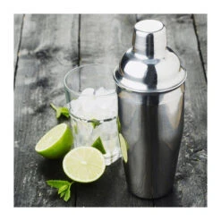 Shaker Cocktail Inox Bouchon Filtre Et Couvercle Point Virgule