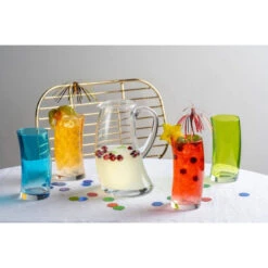 SWING Coffret Pichet 1.3 L Avec 4 Verres Haut 45 Cl LEONARDO SC -Magasin De Cuisine À Domicile swing coffret pichet 13 l avec 4 verres haut 45 cl leonardo 2