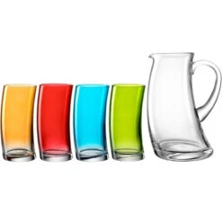 SWING Coffret Pichet 1.3 L Avec 4 Verres Haut 45 Cl LEONARDO SC -Magasin De Cuisine À Domicile swing coffret pichet 13 l avec 4 verres haut 45 cl leonardo 5