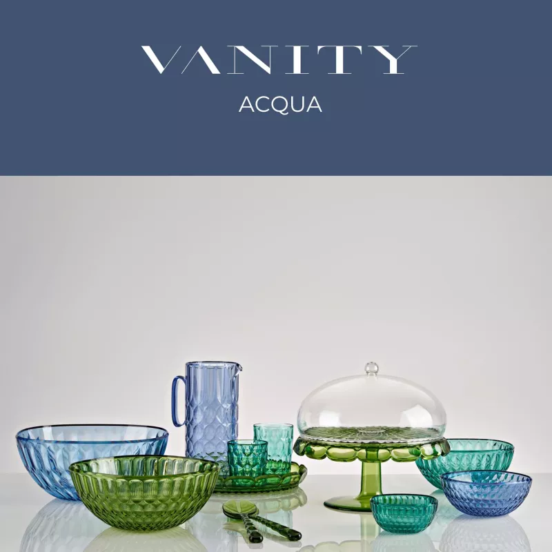 VANITY Grand Plateau Rond D36 Cm GUZZINI Bleu Ciel 4 VANITY Grand Plateau Rond D36 Cm GUZZINI Bleu Ciel – Image 2