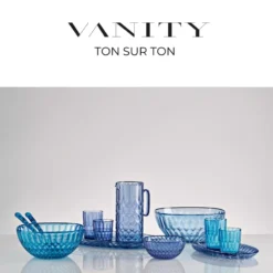 VANITY Petit Plateau Ovale 32X19.5 Cm GUZZINI Bleu Denim -Magasin De Cuisine À Domicile vanity petit plateau ovale 32x195 cm guzzini bleu denim 5