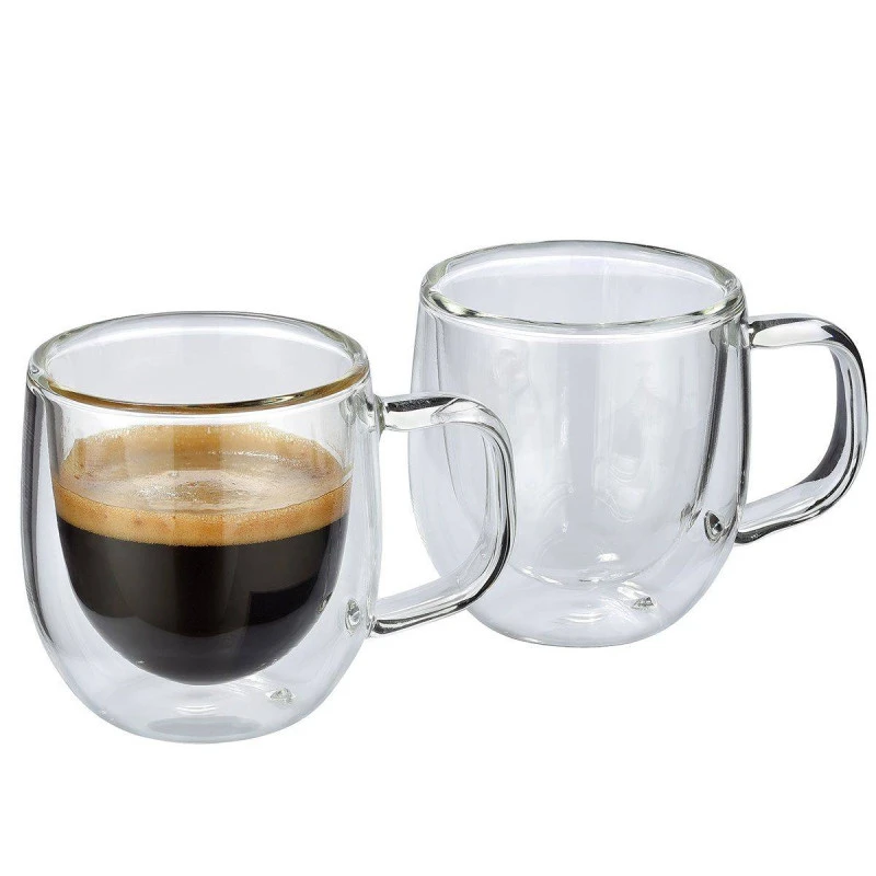 VENETO Tasse à Café Expresso En Verre Double Paroi 80 Ml Cilio - Les 2 3 VENETO Tasse à Café Expresso En Verre Double Paroi 80 Ml Cilio - Les 2