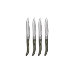 VOLCANO Coffret En Bois Palette De 4 Couteaux à Steak En Acier LOU LAGUIOLE -Magasin De Cuisine À Domicile volcano coffret en bois palette de 4 couteaux a steak acier lou laguiole 4