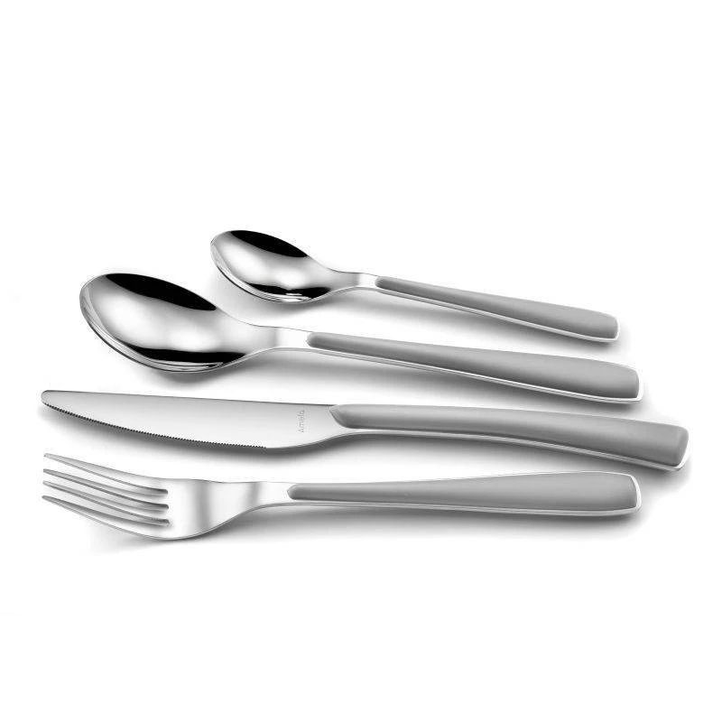 ZEPHYR Soie Ménagère Coffret De 24 Couverts AMEFA Gris 6 ZEPHYR Soie Ménagère Coffret De 24 Couverts AMEFA Gris – Image 4