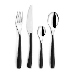 ZEPHYR Soie Ménagère Coffret De 24 Couverts AMEFA Noir -Magasin De Cuisine À Domicile zephyr soie menagere coffret de 24 couverts amefa noir 3